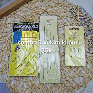 Combo 3 vỉ kim khâu